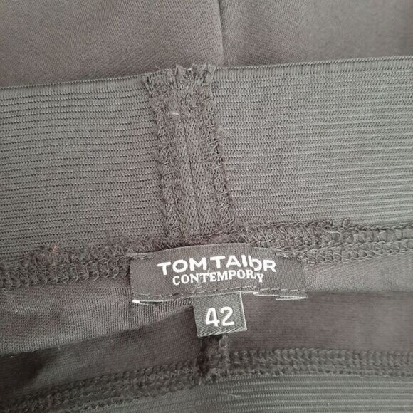 TOM TAILOR | High Waist Slim Fit Stretch Ankle Legging Pant Black Sz S Flawed - Picture 10 of 11